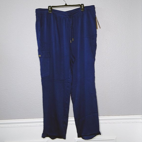 FRYE Navy Blue Iconic Indigo Cargo Pants 2X  / XXL NWT - Picture 1 of 10